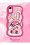 Simple Red Silicone Phone Case Cute Pattern Compatible with iPhone Xr Shockproof