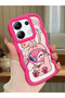 Shockproof Simple Red Silicone Phone Case Cute Pattern Compatible with Redmi Note 13 4g - 2