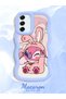 Simple Blue Silicone Phone Case Compatible with Samsung Galaxy S21 Fe Shockproof Cute Pattern