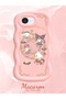 Simple Pink Silicone Phone Case Kitty Pattern Compatible with iPhone 17E Shockproof