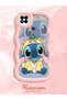 Simple Pink Silicone Phone Case Stitch Pattern Compatible with Redmi 10A Shockproof