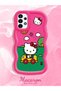 Simple Red Silicone Phone Case Compatible with Samsung Galaxy A13 4g Shockproof Hello Kitty Pattern