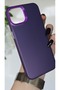 iPhone 13 - 14 Compatible Purple Color Gradient Matte Silicone Case with Camera Frame Luxury Electroplated - 5