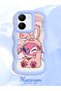 Simple Blue Silicone Phone Case Compatible with Vivo Y36 5g Shockproof Cute Pattern