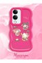 Simple Red Silicone Phone Case Kitty Pattern Shockproof Compatible with Y19S Gt 5g