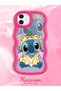 Simple Red Silicone Phone Case Stitch Pattern Compatible with iPhone 12 Shockproof