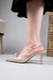 Noir Bow Detailed Heeled Shoes Ten - 6