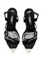 Women's Pointed Toe High Heeled Open Evening Dress Shoes with Stone Buckle 21220 - 6