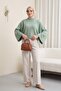Half-Throated Batwing Sleeve Sweater -Mint - 4
