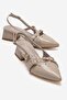 Women's Pin Cross-Strapped Open Back Pointed Toe Heeled Sandals Ten Yanki̇