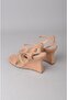 Seç 8577 Women's Sandals with Wedge Heel (Heel Height: 9 cm) Nude - 5