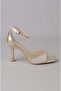 Choose y233t single strap stone heel shoe (heel height: 9.5cm) gold