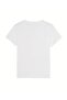 Love Printed White Cotton T-Shirt Oversize Crew Neck - 2