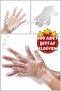 100 Pieces Disposable Transparent Gloves Standard Size Multi-Purpose Food-Cleaning Gloves