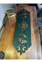Faux Leather Sports Green Original Stylish American Service Runner Tablecloth - 2