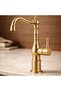 Matte Gold Retro Bowl Sink Fixture Brushed Gold High Model Bathroom Fixture Special Design - 5