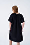 Oversize V Yaka Elbise - 2
