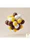 Birthday Party Decorations Balloon Set 20 Pieces Brown Yellow White Balloons - 2