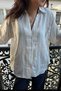 Women's Premium Oversize Self-Patterned Transparent Shirt Sun332 - 3