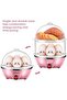 7-14 Egg Cooker, Electric Egg Boiler, Egg Steamer (Pink) - 3