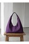 Purple Fabric Tote Bag - Large Size - Waterproof Fabric - Women's Hand and Shoulder Bag - 3