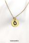 Letter Ö Necklace Gold Color Women's First Name Initial Necklace Stainless Steel Stylish Gift - 2