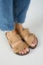 ®   Premium Gabi Genuine Leather Women's Daily Slippers with Double Belt Buckle - 4