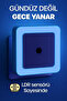 Sensor Night Light a Energy Class Light with Photosensitive Ldr Sensor, Photocell Sensor Light (Blue) - 2