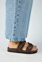 ®   Premium Gabi Genuine Leather Women's Daily Slippers with Double Belt Buckle - 2