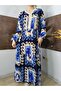 Viscose Fabric Layered Ruffle Loose-Fit Long Dress, 100% Cotton - 5
