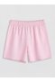 Lcw Kids Pink Printed Girl's Shorts Pajamas Set - 4