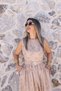 Camel Three-Dimensional Floral Dress - 3