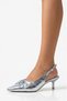 Lorea Sparkling Silver Color Bow Detailed Women's Heeled Shoes - 2