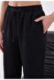 Black Linen Loose-Fit Trousers - 4