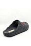 K-9521 Black Felt Anatomical Women's Winter Slippers - 4