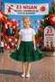 Girl's Green Tulle Detailed Skirt – Show and Event Wear 5-13 Years Old - 2