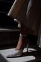 Just Lace Lace Detailed Pointed Toe Thin Heeled Women's Shoes - 6