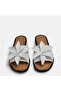 Large size women's genuine leather slippers 41-42-43-44-white - 4