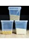 Set of 3 11 Liter (11X3) Vertical Deep Food Storage Containers with Plastic Locking Lids Home Organizer - 3