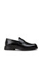 Men's Black Genuine Leather Loafer Shoes