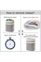Laundry Hamper, Tall Cotton Decorative Blanket Storage Basket with Handles for Living room - 7
