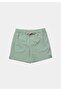 Slim Fit Striped Men's Green Swim Shorts - 5