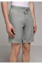 Regular Fit Mid Waist Straight Men's Green Shorts - 4