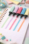 Set of 6 Pastel Color Highlighters - Vibrant & Soft Colors - Special Series - 4