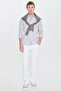 Men's Anthracite Slim Fit Button-Down Collar Dobby Shirt - 2