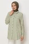 Striped Shirt Collar Tunic 46359 - 2