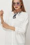 Linen Shirt Collar Tunic 46406 - 3