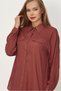 Linen Shirt Collar Tunic 46406 - 3