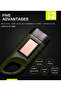 Emergency Flashlight Hand Crank & Solar Powered LED Torch Flashlight - Portable, Rechargeable, Portable, Heavy Duty, for Camping & Hiking, with Carabiner - 7