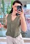 Embroidered Linen Vest 6Y135